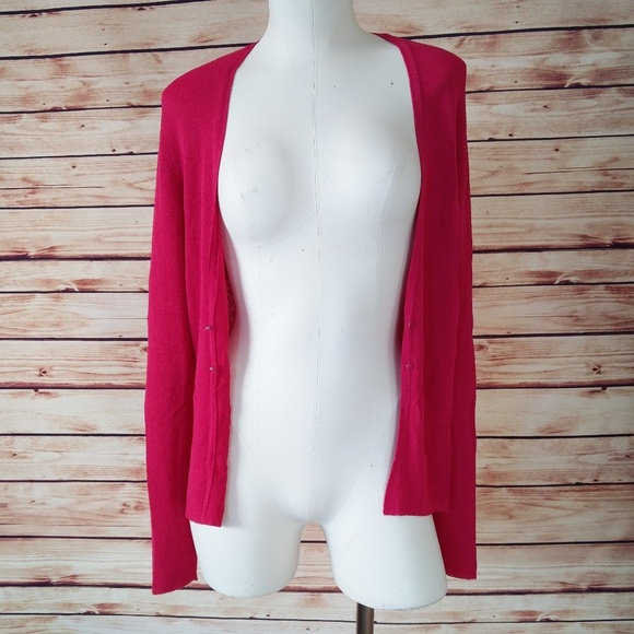 Bright Pink Vintage Anne Klein Cardigan - Picture 1 of 7